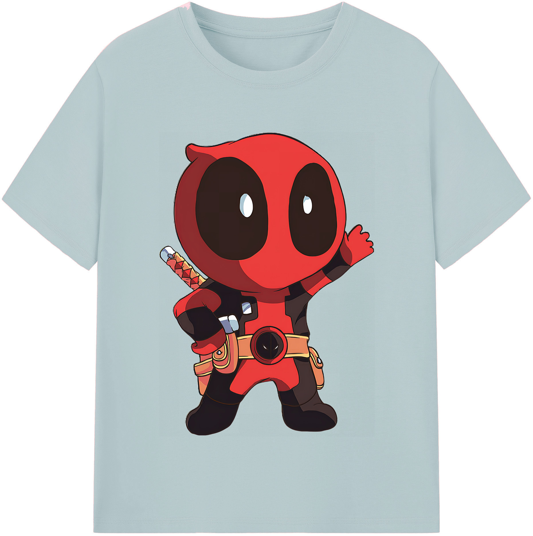 （画像用） Deadpool デッドプール 綿100％半袖Tシャツ（フロントプリント）